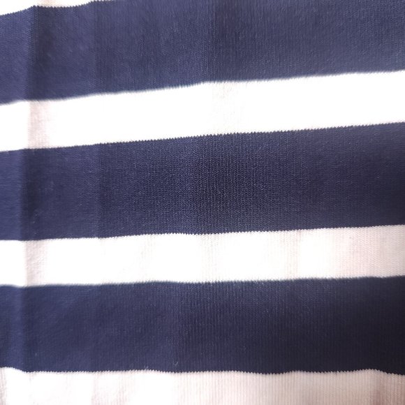 Boden Striped Maxi Dress Womens 10L Blue White Tank Sleeveless Gathers Beach - Picture 13 of 15